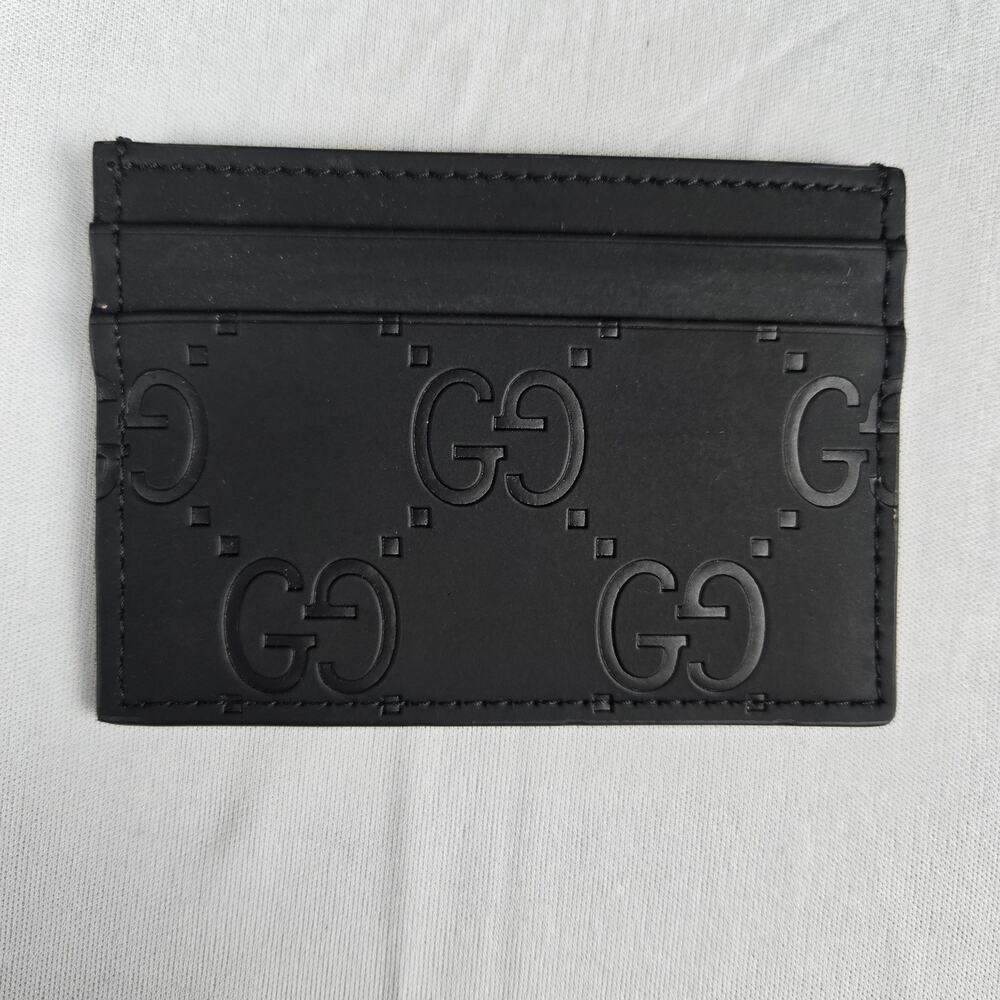 Gucci Monogram Supreme GG Rubber effect Card Case or Holder